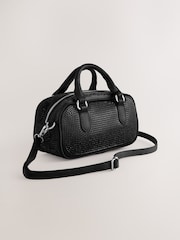 Black Mini Bowler Bag - Image 2 of 5