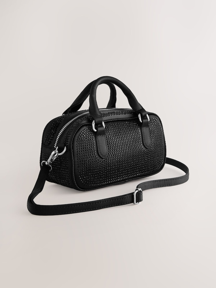 Black Mini Bowler Bag - Image 2 of 5