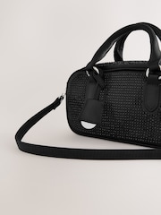 Black Mini Bowler Bag - Image 4 of 5