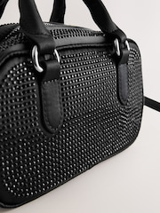 Black Mini Bowler Bag - Image 5 of 5
