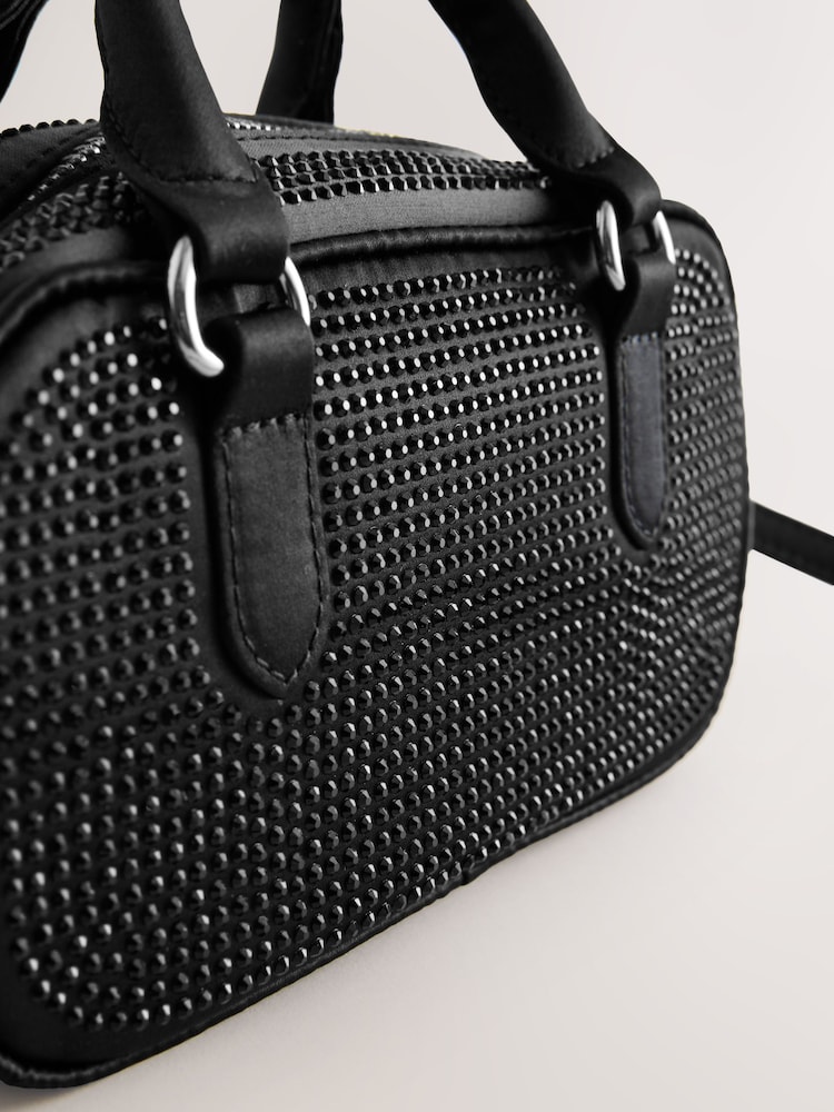 Black Mini Bowler Bag - Image 5 of 5