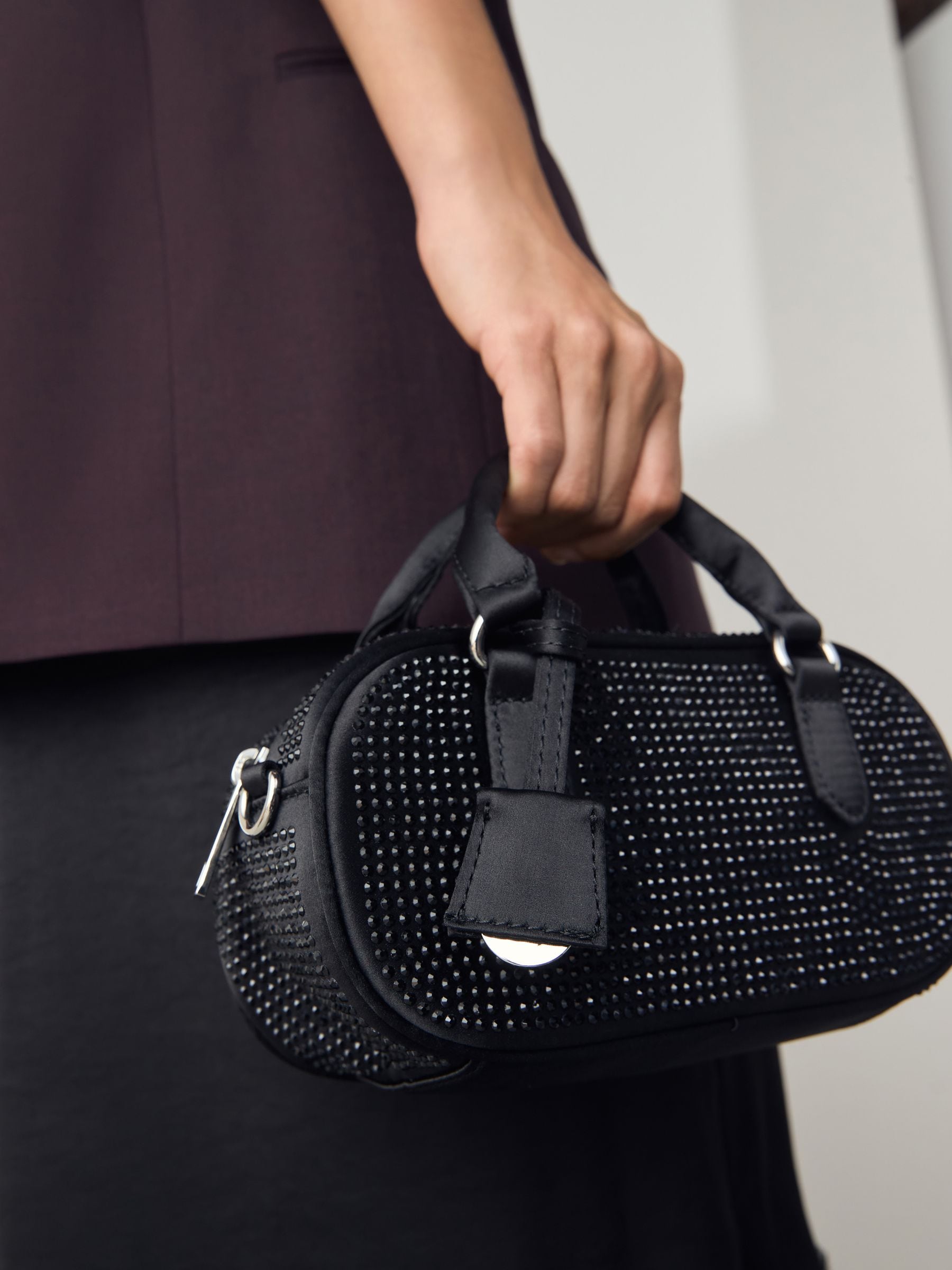 Buy Black Mini Bowler Bag from Next USA