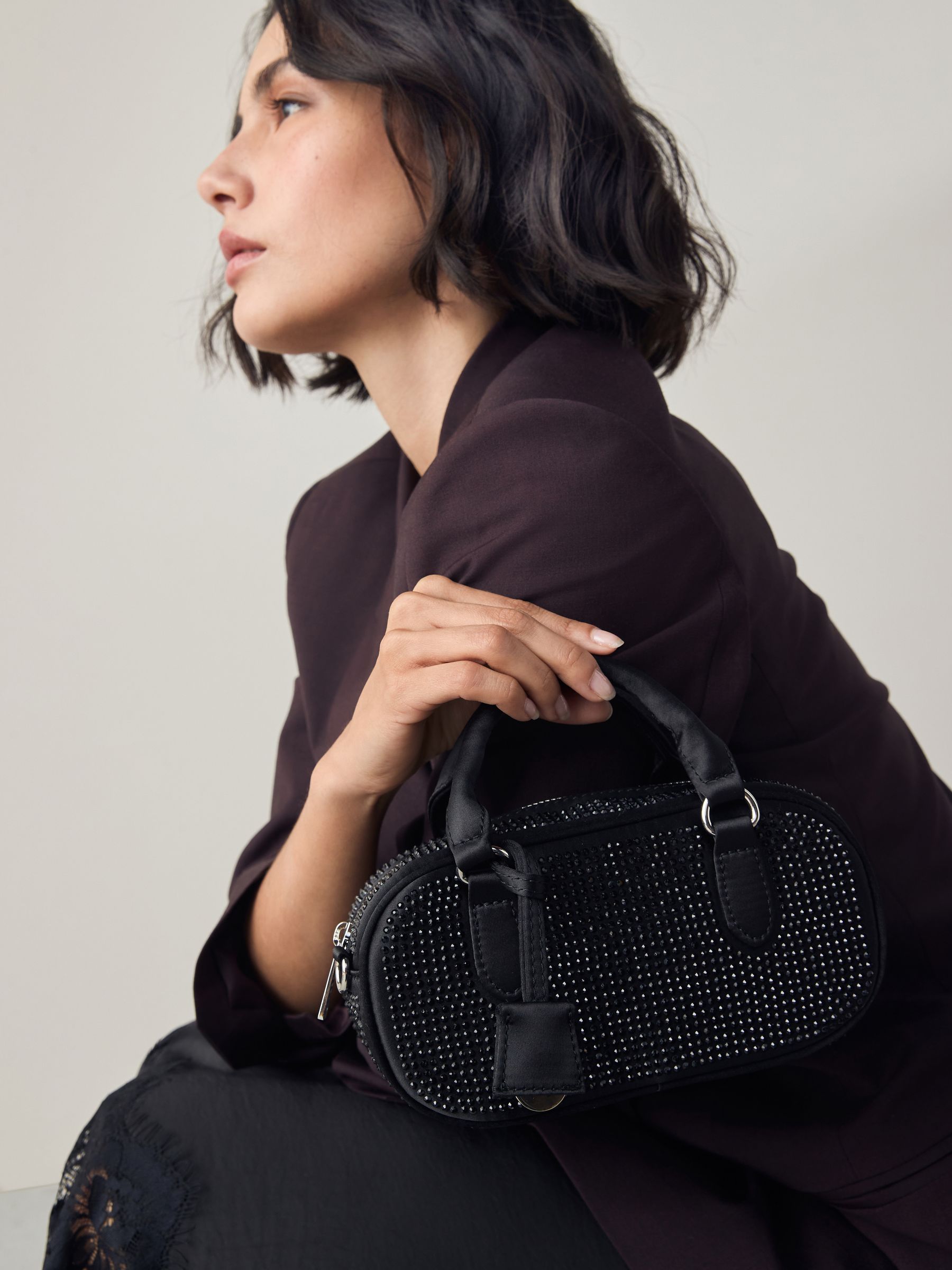 Buy Black Mini Bowler Bag from Next USA