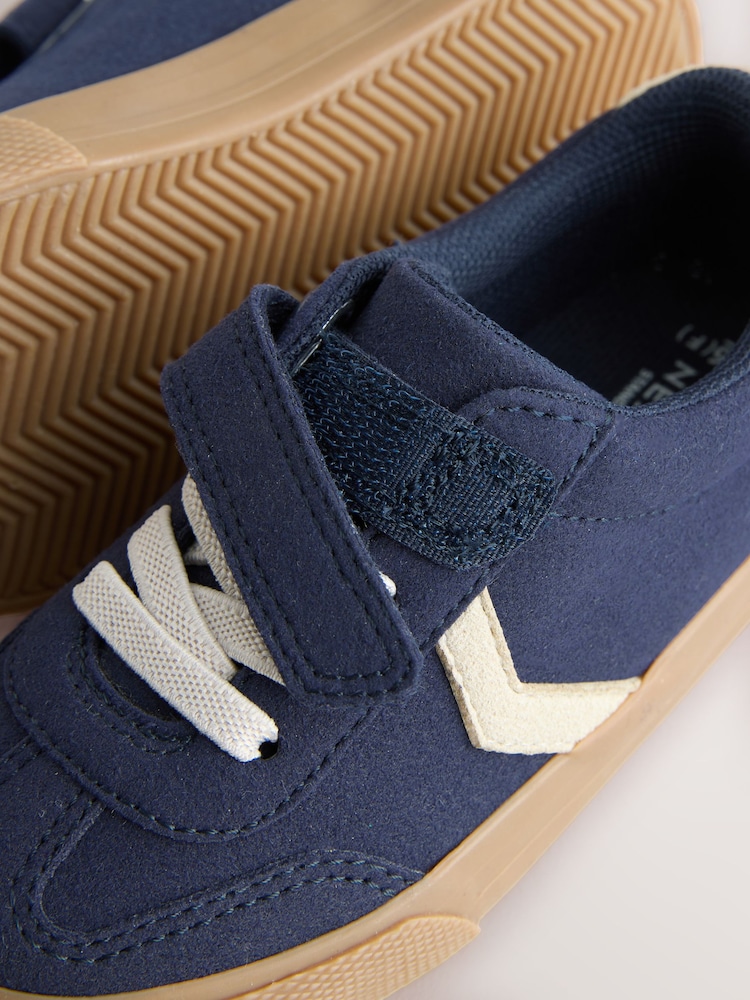 Navy Blue Standard Fit (F) Touch Fastening Elastic Lace Trainers - Image 8 of 8 Navy Blue Standard Fit (F) Touch Fastening Elastic Lace Trainers - Image 8 of 8