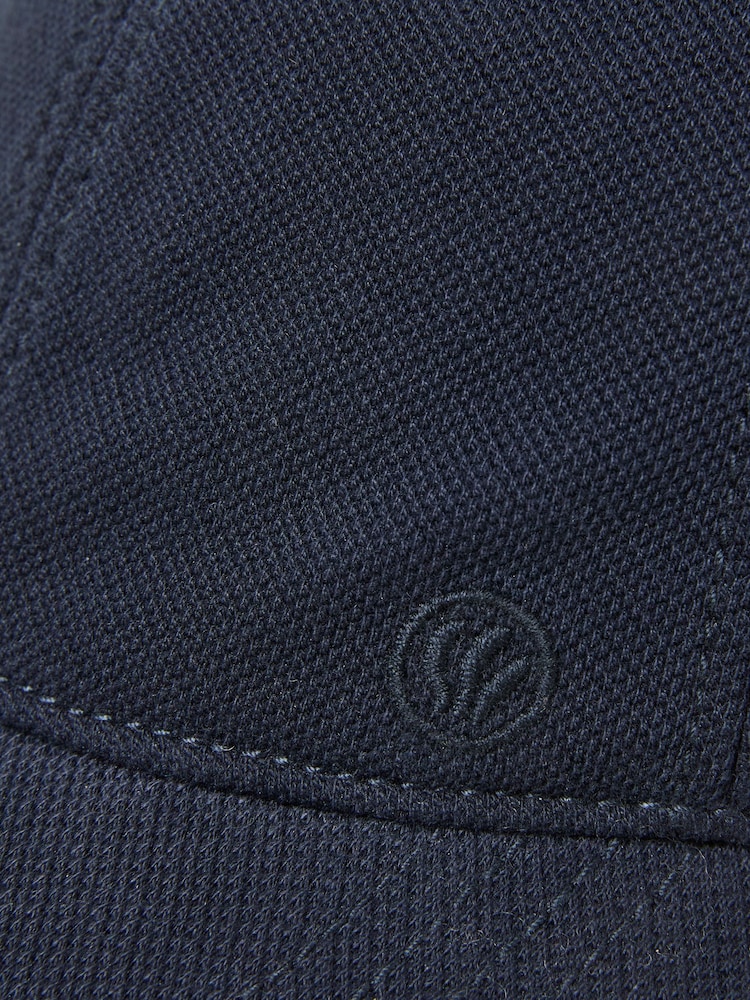 FatFace Navy Textured Baseball Cap - Image 2 of 2