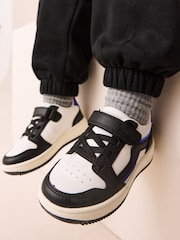 Monochrome Touch Fastening Elastic Lace Trainers - Image 1 of 7