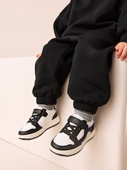 Monochrome Touch Fastening Elastic Lace Trainers - Image 2 of 7
