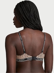 Victoria's Secret Leopard Brown Lightly Lined Full Cup Cotton Logo Bra - Image 2 of 2