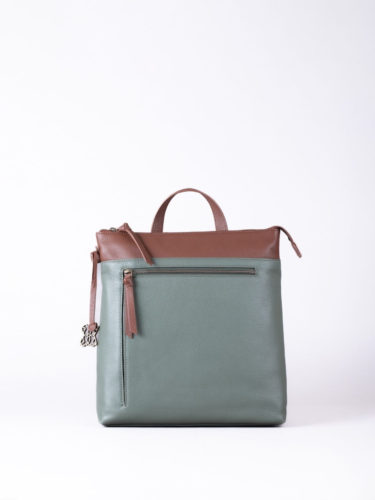 Lakeland Leather Green Beetham Backpack - Image 2 of 6