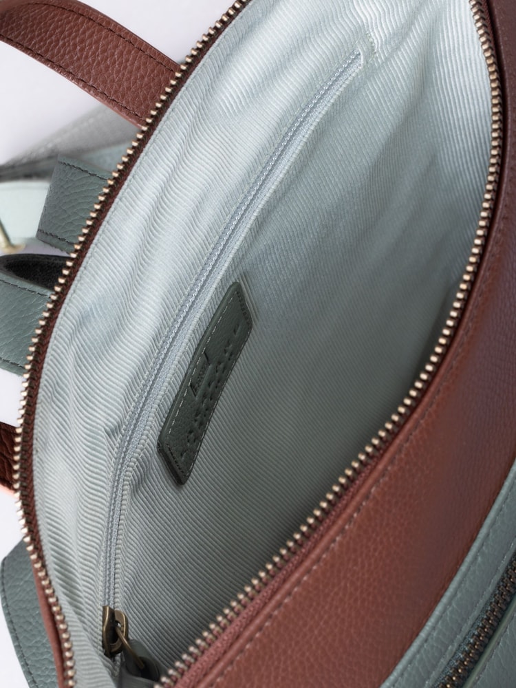 Lakeland Leather Green Beetham Backpack - Image 6 of 6