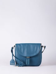 Lakeland Leather Blue Tarraby Crossbody Bag - Image 2 of 6