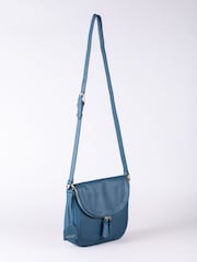 Lakeland Leather Blue Tarraby Crossbody Bag - Image 3 of 6