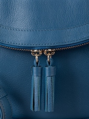 Lakeland Leather Blue Tarraby Crossbody Bag - Image 4 of 6