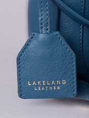 Lakeland Leather Blue Tarraby Crossbody Bag - Image 5 of 6