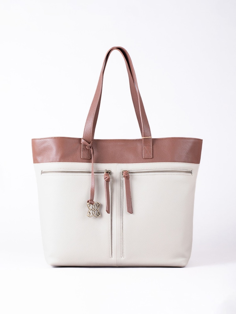 Lakeland Leather Cream Beetham Tote Bag - Image 1 of 6