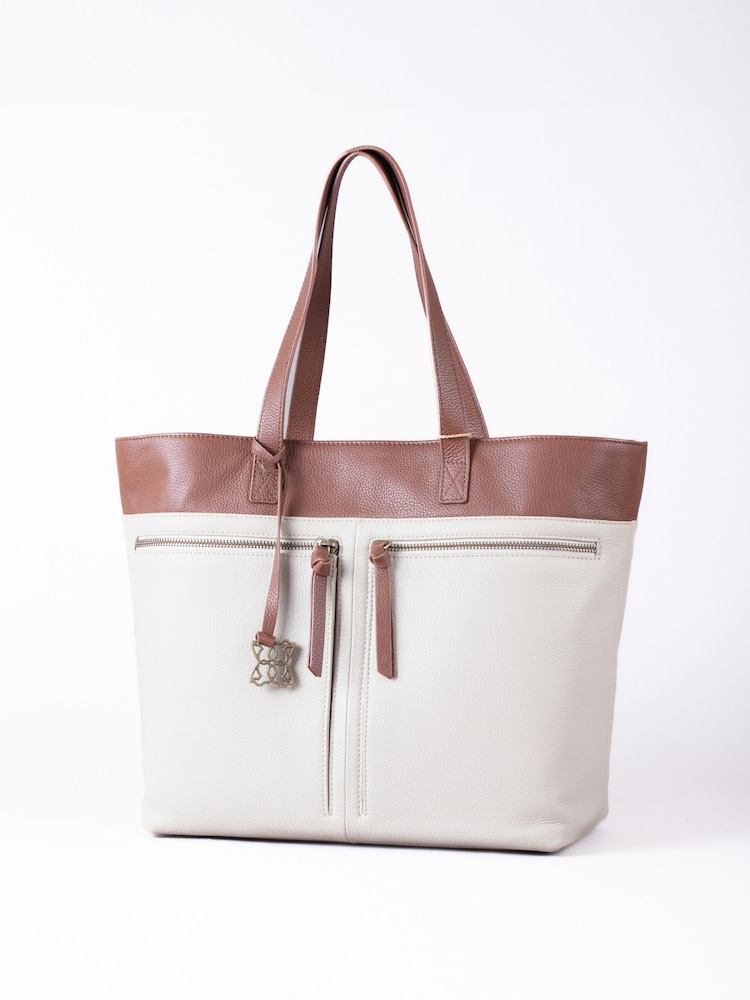 Lakeland Leather Cream Beetham Tote Bag - Image 2 of 6