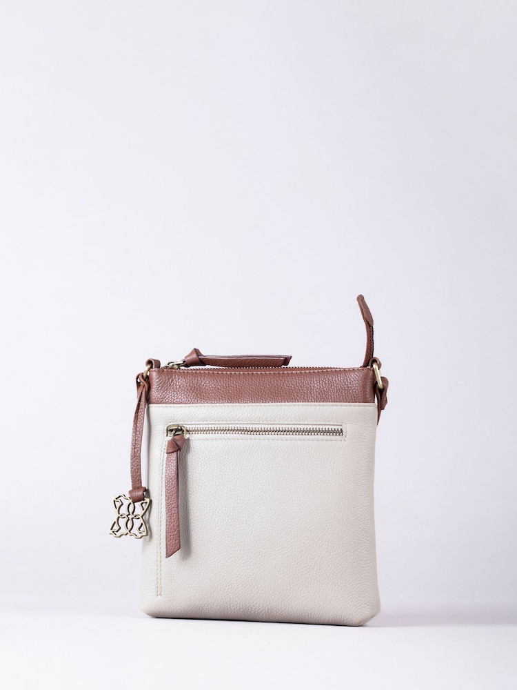 Lakeland Leather Cream Beetham Small Cross-Body Bag - Image 1 of 6