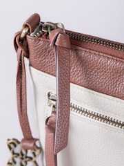 Lakeland Leather Cream Beetham Small Cross-Body Bag - Image 5 of 6
