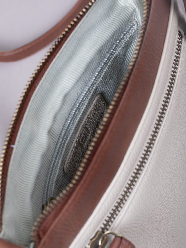 Lakeland Leather Cream Beetham Small Cross-Body Bag - Image 6 of 6