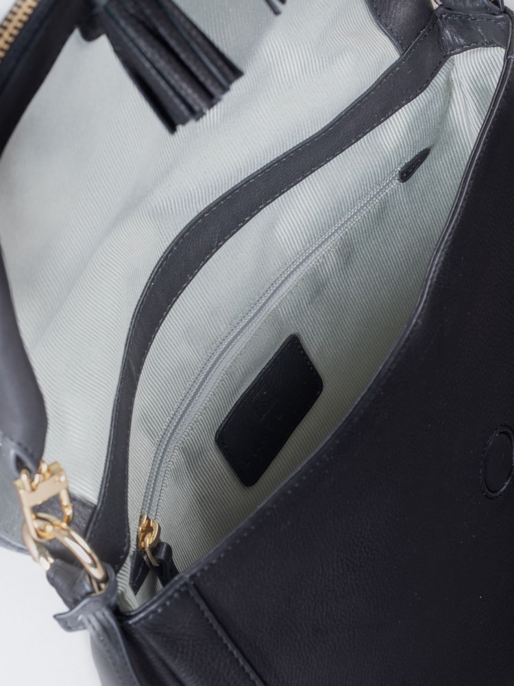 Lakeland Leather Black Tarraby Crossbody Bag - Image 6 of 6