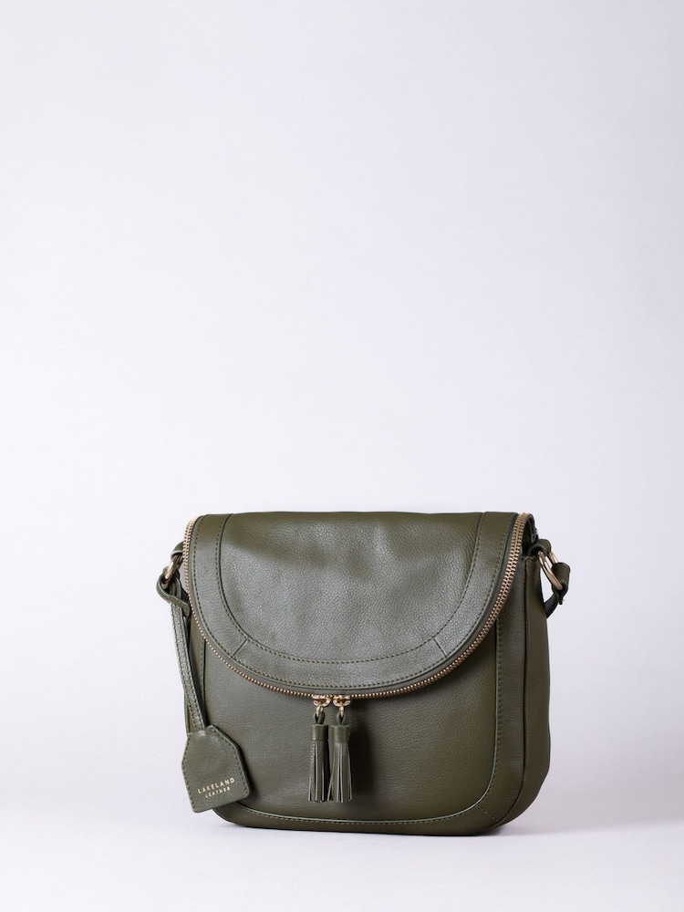 Lakeland Leather Green Tarraby Crossbody Bag - Image 1 of 6