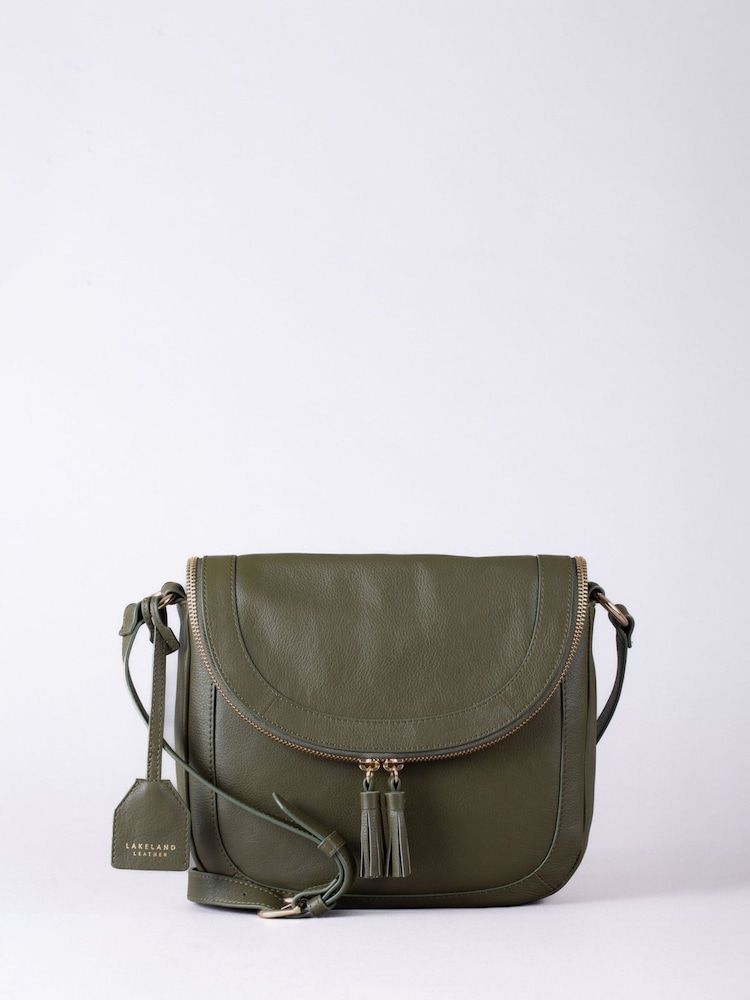Lakeland Leather Green Tarraby Crossbody Bag - Image 2 of 6