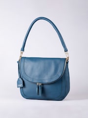 Lakeland Leather Blue Tarraby Crossbody Bag - Image 1 of 6