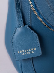 Lakeland Leather Blue Tarraby Crossbody Bag - Image 4 of 6