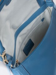 Lakeland Leather Blue Tarraby Crossbody Bag - Image 6 of 6
