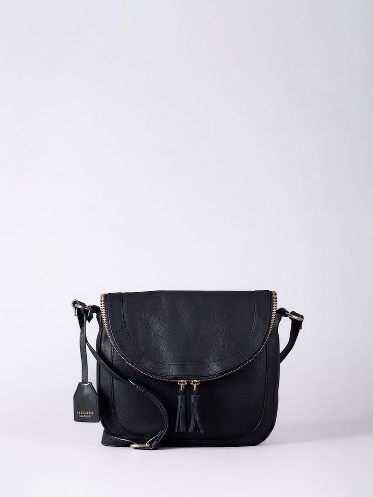 Lakeland Leather Black Tarraby Crossbody Bag - Image 1 of 6