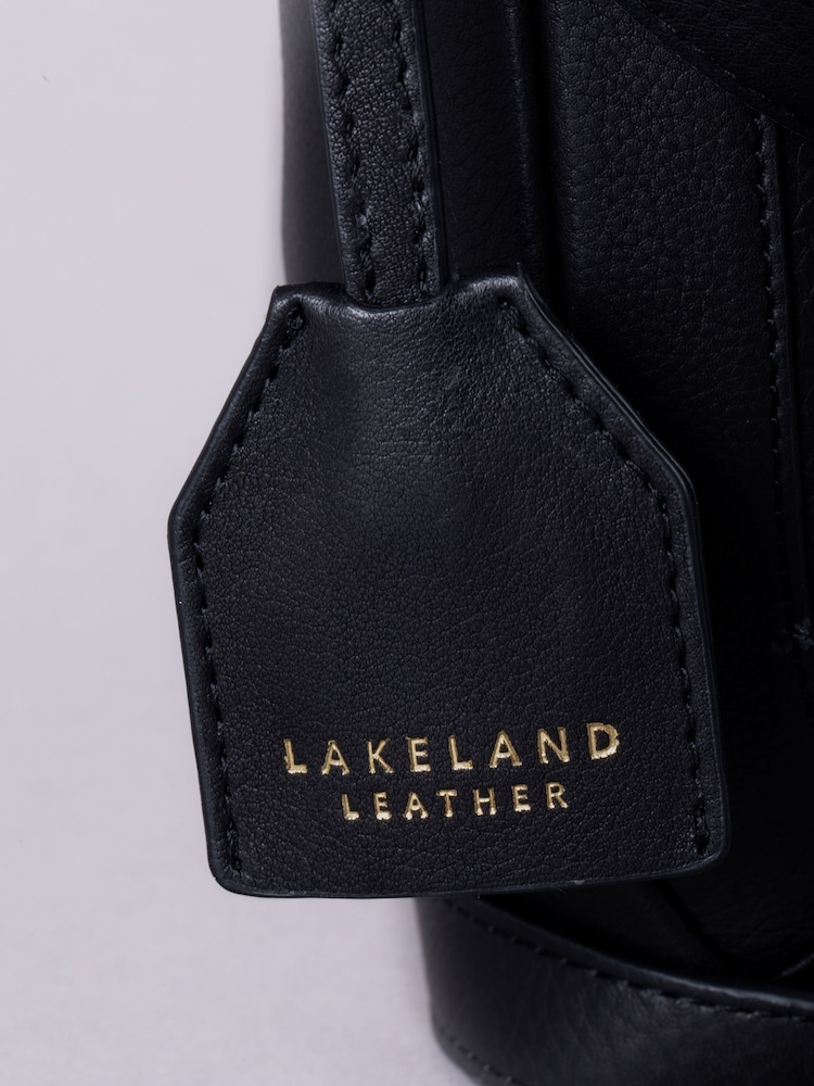 Lakeland Leather Black Tarraby Crossbody Bag - Image 4 of 6