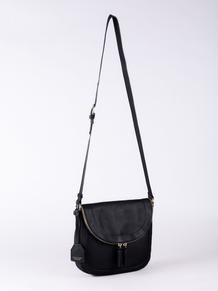 Lakeland Leather Black Tarraby Crossbody Bag - Image 5 of 6