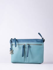 Lakeland Leather Blue Beetham Cross-Body Bag - Image 1 of 6