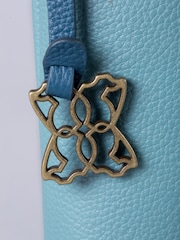 Lakeland Leather Blue Beetham Cross-Body Bag - Image 3 of 6