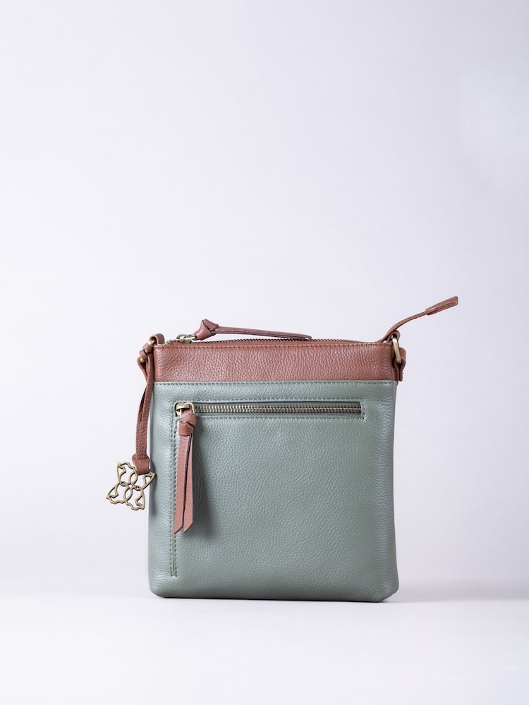 Lakeland Leather Green Beetham Small Cross-Body Bag - Image 1 of 6