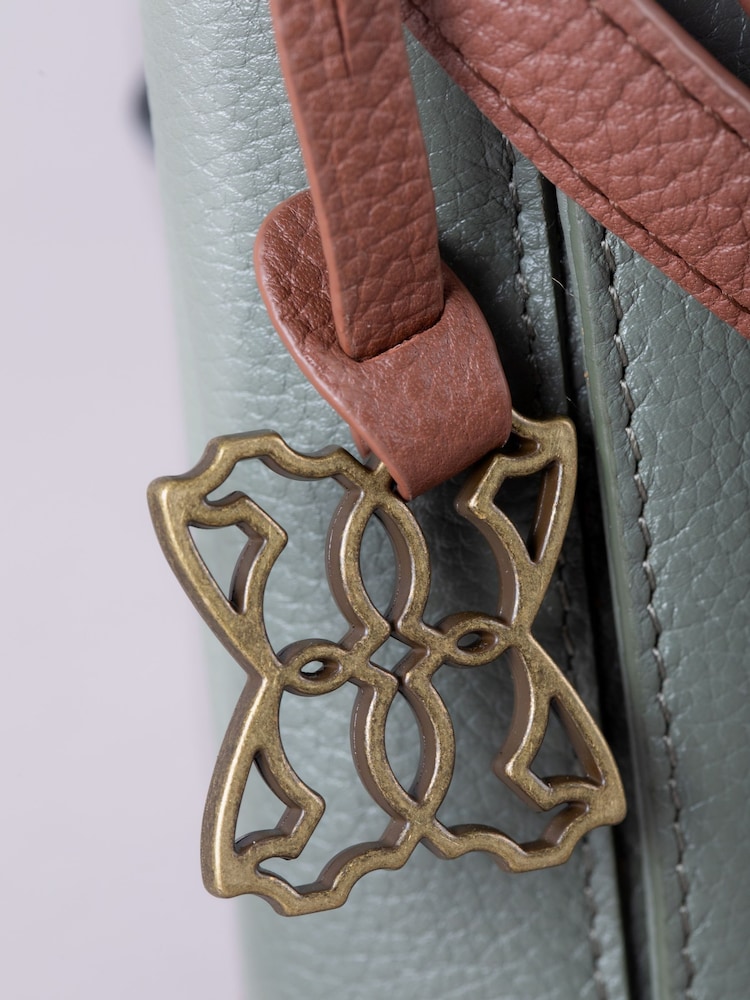 Lakeland Leather Green Beetham Small Cross-Body Bag - Image 3 of 6