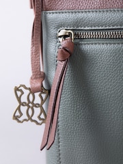 Lakeland Leather Green Beetham Small Cross-Body Bag - Image 4 of 6