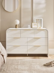 Light Natural Mia Oak Effect 7 Drawer Chest of Drawers - Image 2 of 8