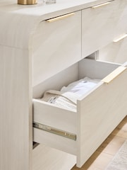 Light Natural Mia Oak Effect 7 Drawer Chest of Drawers - Image 3 of 8