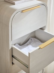 Light Natural Mia Oak Effect 5 Drawer Tall Chest of Drawers - Image 3 of 8