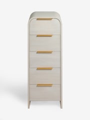 Light Natural Mia Oak Effect 5 Drawer Tall Chest of Drawers - Image 7 of 8