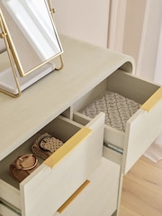 Light Natural Mia Oak Effect 10 Drawer Chest of Drawers - Image 3 of 8