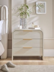 Light Natural Mia Oak Effect Bedside Table - Image 1 of 6