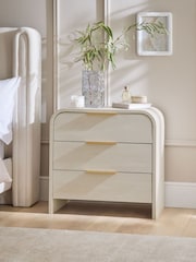 Light Natural Mia Oak Effect Bedside Table - Image 2 of 6