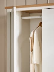 Chalk Malvern Statement Oak Effect Double, 3 drawers Wardrobe - Image 4 of 9