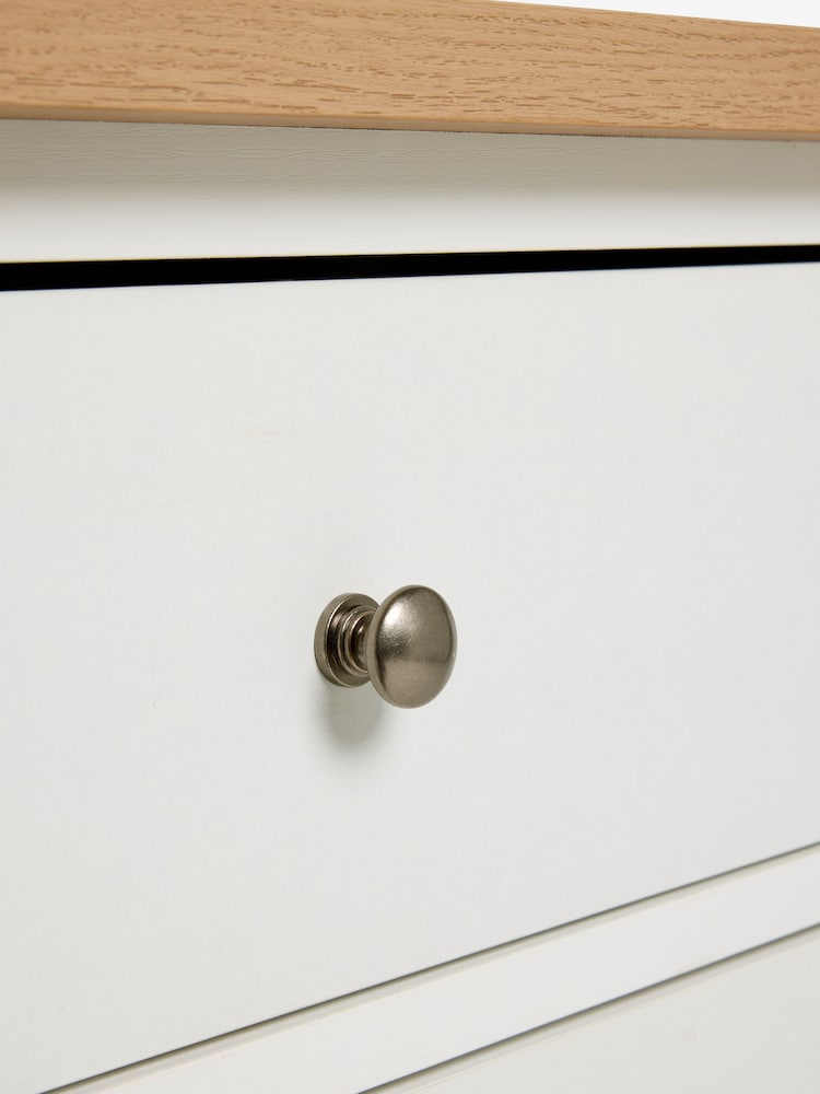 Chalk Malvern Paint Effect 6 Drawer Wide Chest of Drawers - Image 6 of 6