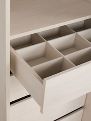 Mid Grey Sloane Glass Triple Semi Fitted Wardrobe - Image 11 of 11