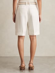 Reiss Devon Linen-Blend Bermuda Shorts - Image 5 of 7