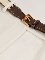 Reiss Devon Linen-Blend Bermuda Shorts - Image 6 of 7