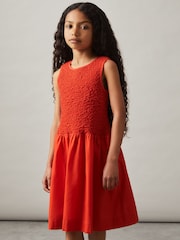 Reiss Annabella Cotton Shirred-Bodice Dress - Imagen 1 de 4